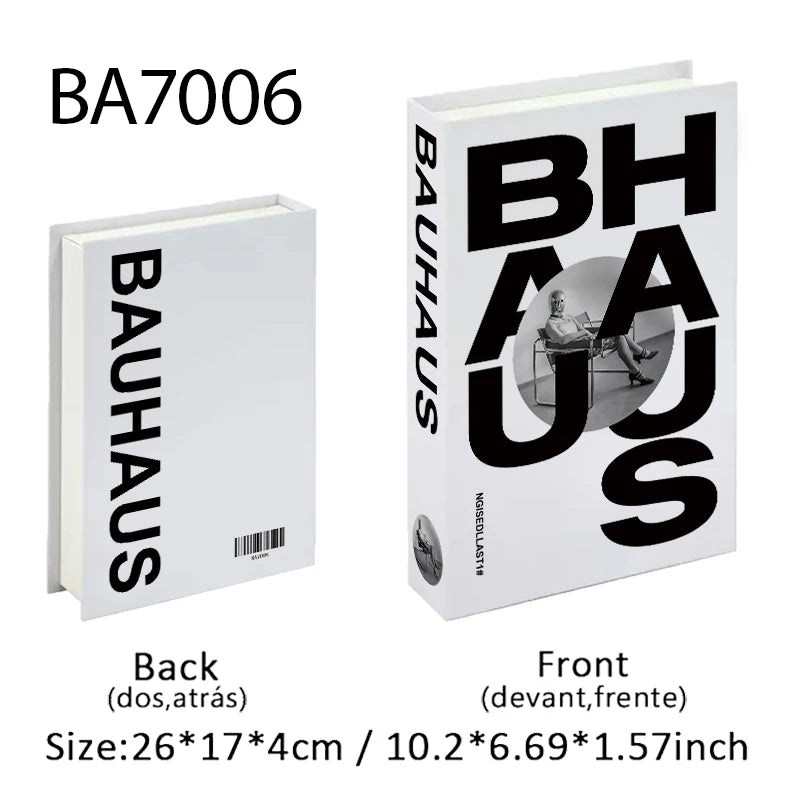Bauhaus Decorative Hollow Books - Store anything inside a Secret book