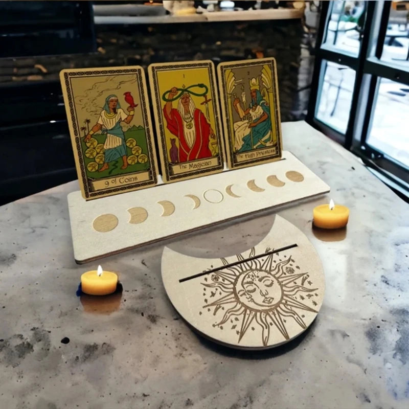 Wooden Tarot Display Stand