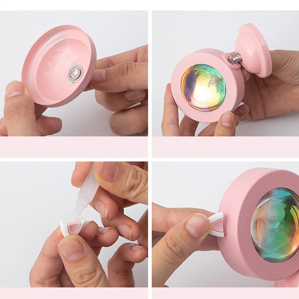 Mini Animal Sunset Lamp – Light Your Space with a Little Magic