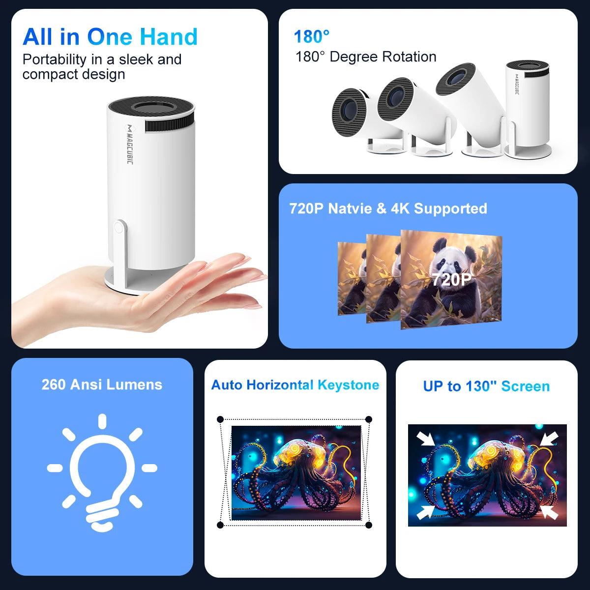 Magicube - Portable Projector - VibeSync.Store