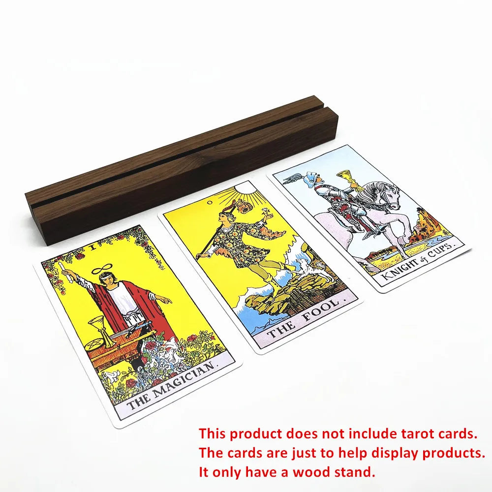 Walnut Wood Tarot Card Stand
