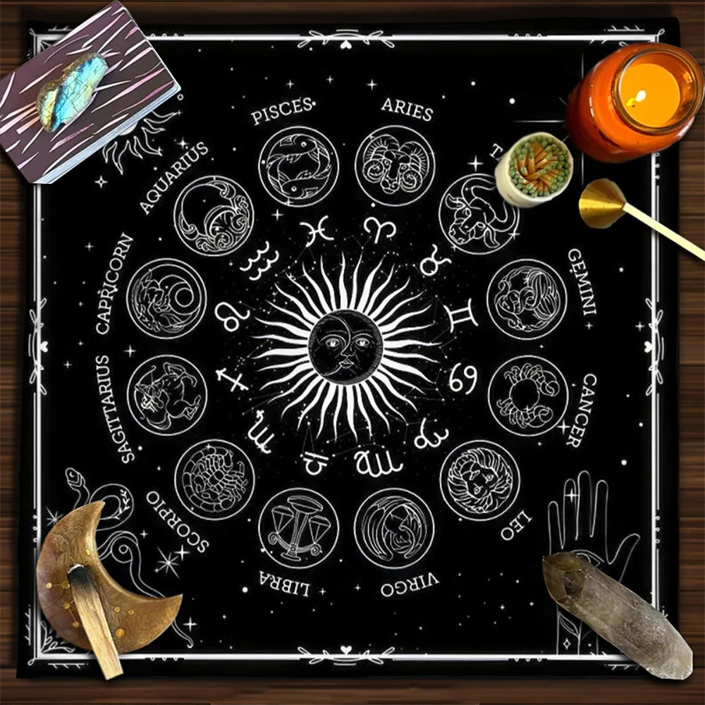 3-Card Spread Tarot Reading Cloth