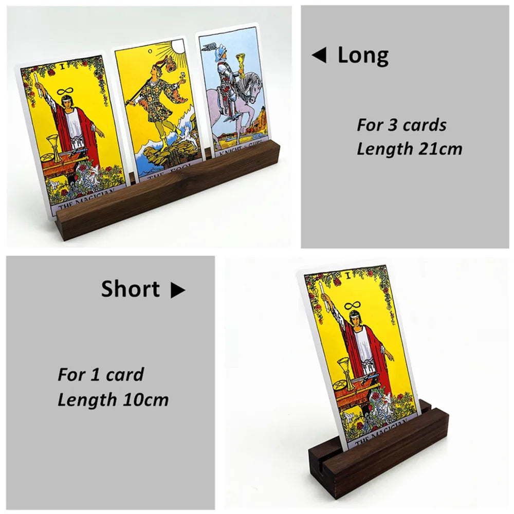 Walnut Wood Tarot Card Stand