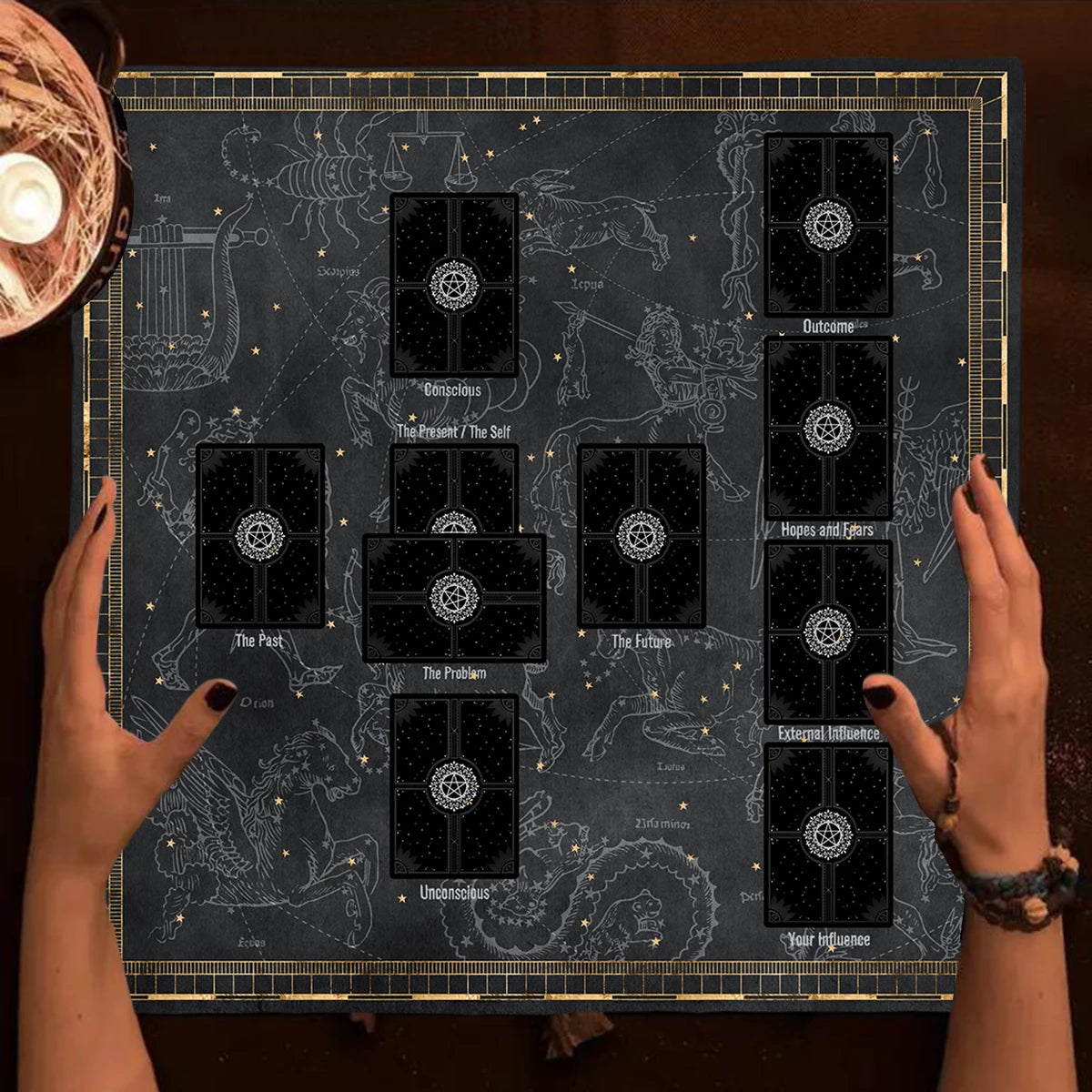 Celtic Cross - Tarot Layout Cloth