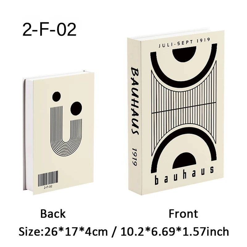 Bauhaus Decorative Hollow Books - Store anything inside a Secret book