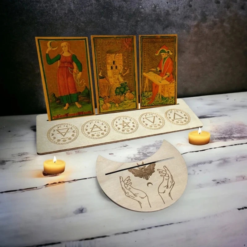Wooden Tarot Display Stand