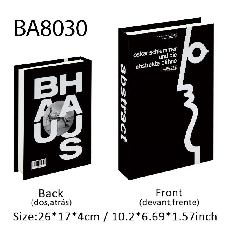 Bauhaus Decorative Hollow Books - Store anything inside a Secret book