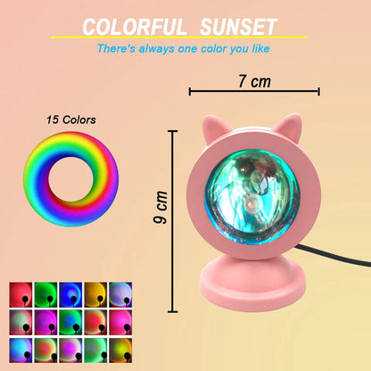 Mini Animal Sunset Lamp – Light Your Space with a Little Magic