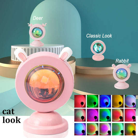 Mini Animal Sunset Lamp – Light Your Space with a Little Magic