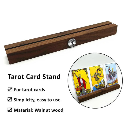 Walnut Wood Tarot Card Stand