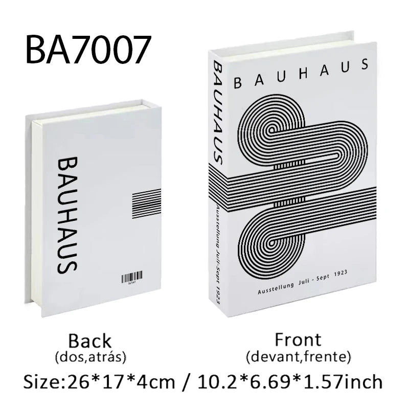 Bauhaus Decorative Hollow Books - Store anything inside a Secret book