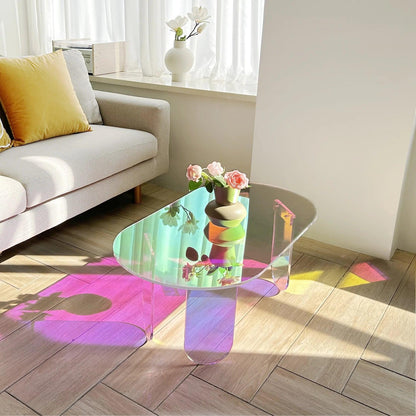 Prism Glow Acrylic Coffee Table - VibeSync.Store